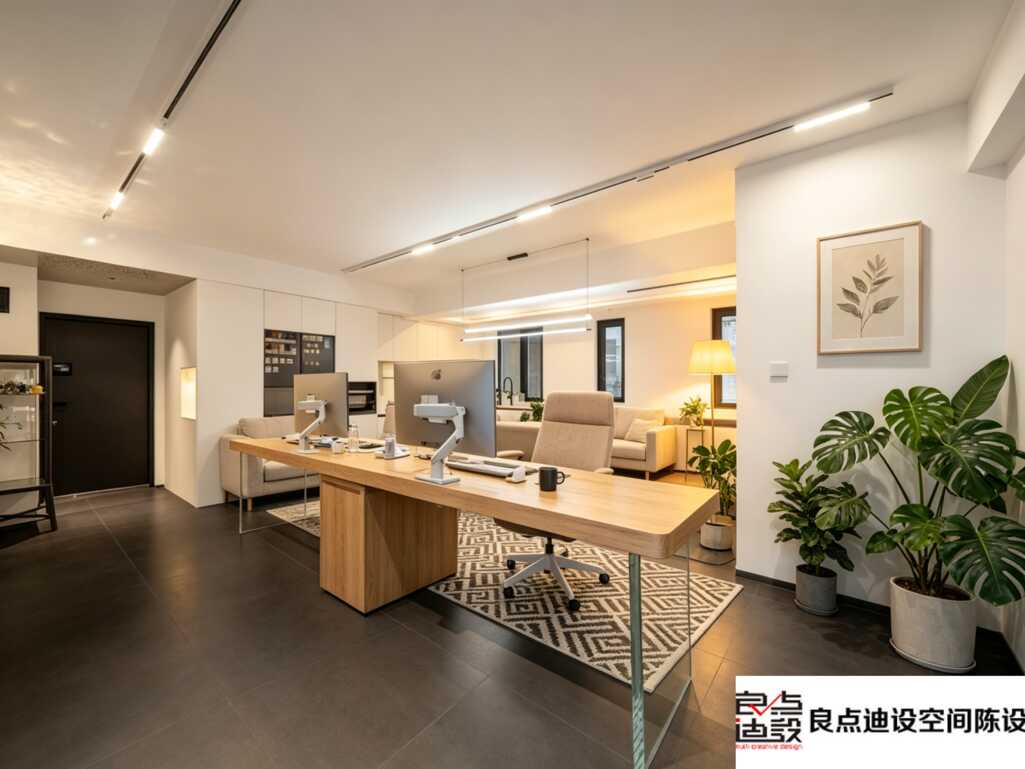 一居室装修软装设计 | 小空间也能兼顾办公+待客，越住越舒服✨